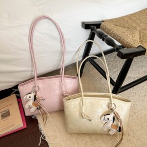 2026 Spring/Summer Gentle Style Tote Bag, Students, Suitable For Class Commuting, Fashionable And Luxurious, Versatile