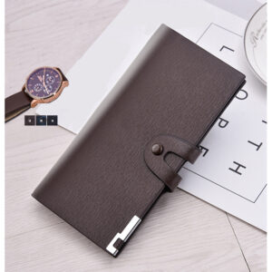 Long Fashion Mid-Length Suit Soft Leather Wallet Men’s Trendy Card Holder Comfortable