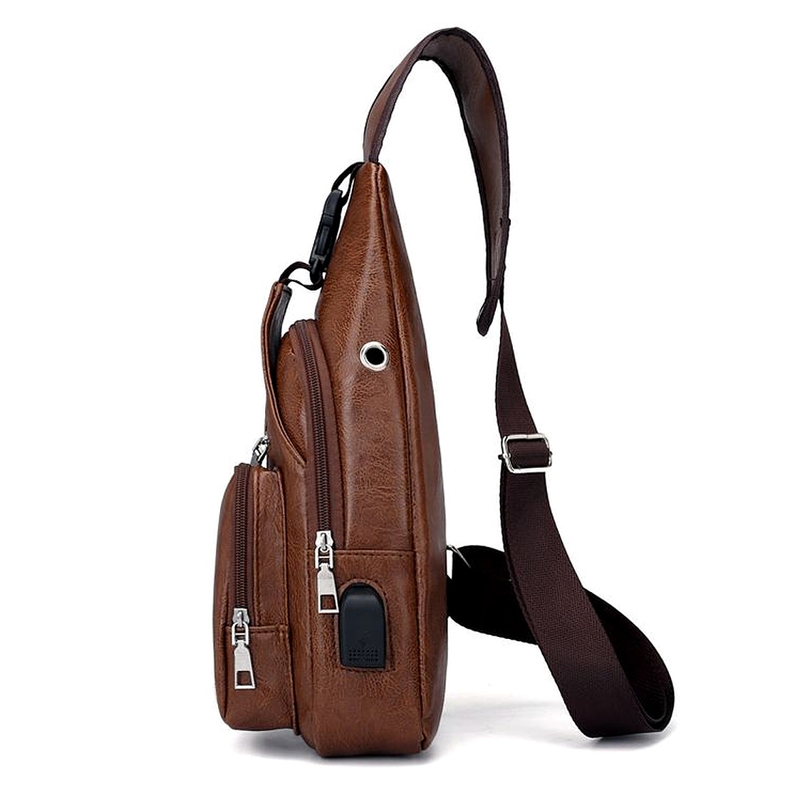 New Breast Shoulder Men's Messenger Waist Bag Multifunctional Outdoor Small Backpack - Image 3
