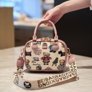 North Bags Authentic Bear Embroidered Crossbody Women’s Trendy Shoulder Bag High Quality