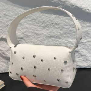 2026 Summer New Handbag With Unique Design, European And American Retro Trendy Shoulder Bag, Stylish Fashion Rivet