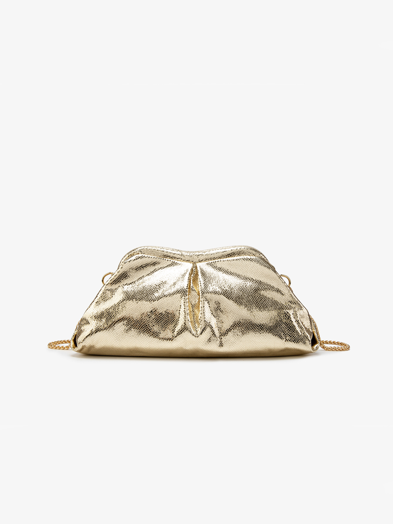 Snake Pattern Chain Shoulder Cloud Clip E Commerce Women's Evening Clutch Bag - Image 6