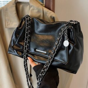 Large Capacity Women’s Shoulder Tote 2026 New Style High End Commuter Chain Crossbody Bag for Ladies