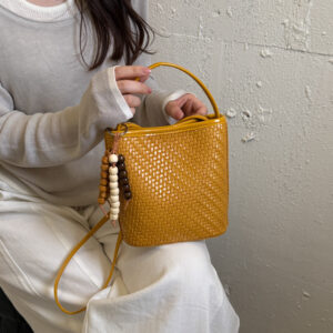 Fashion Woven Pattern Women Handbag Stylish Versatile Commuter Shoulder & Crossbody Bag For Daily Use