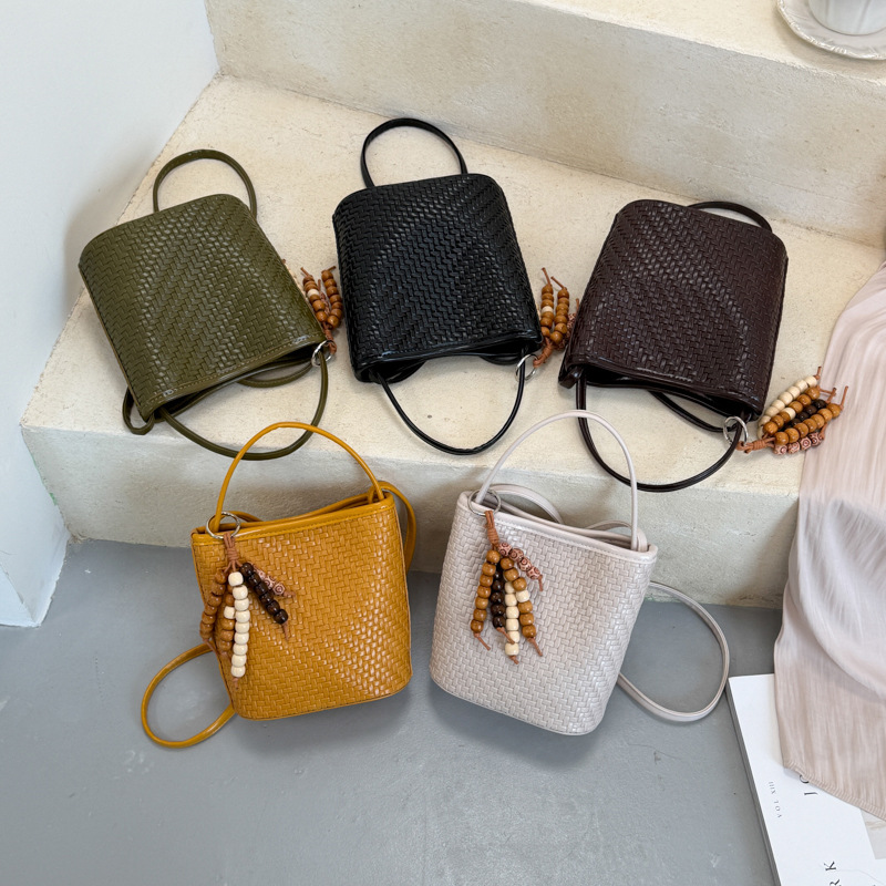 Fashion Woven Pattern Women Handbag Stylish Versatile Commuter Shoulder & Crossbody Bag For Daily Use