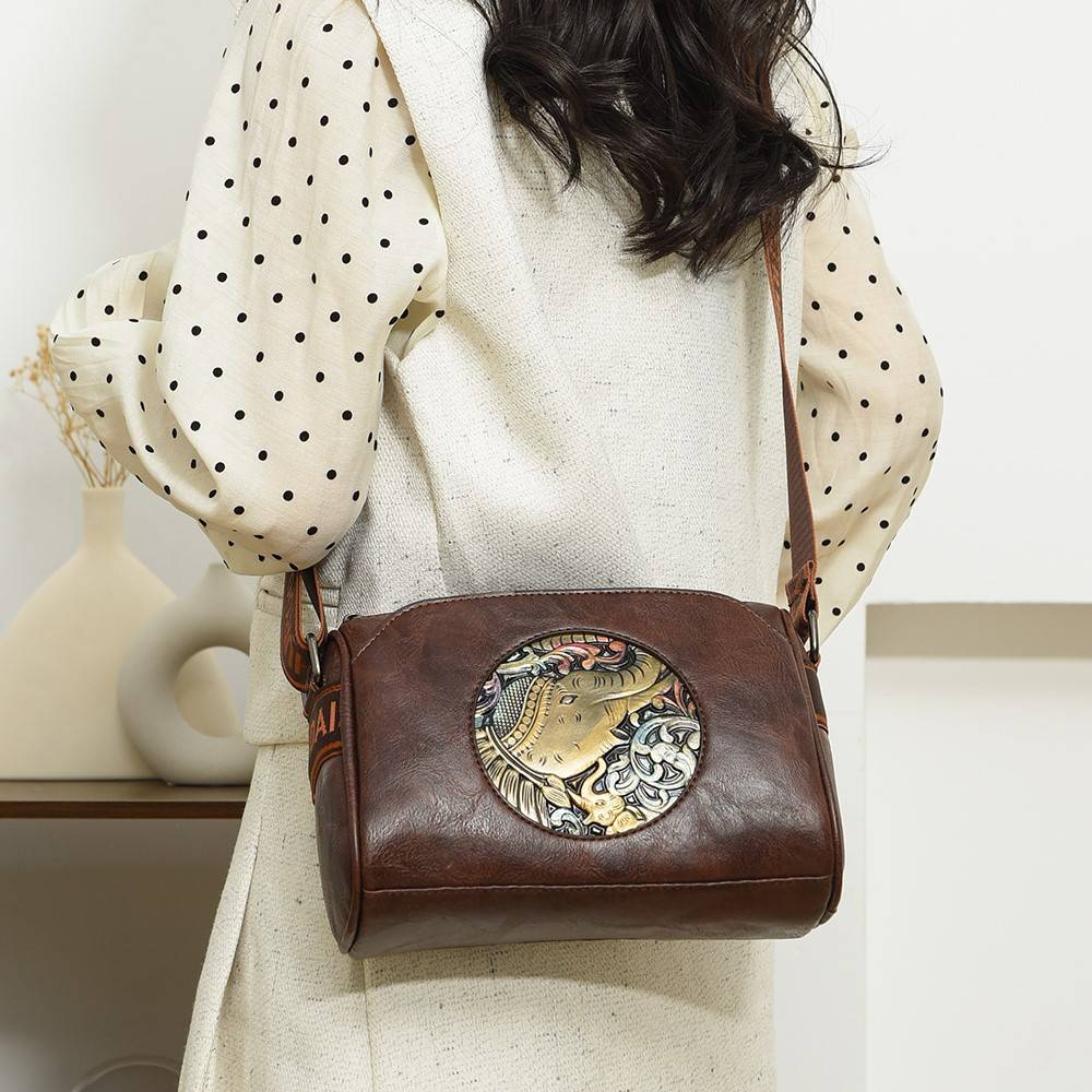 Vintage Ethnic Folk Style Women's Crossbody New Fashion Pillow Bag - Image 3