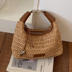 Small Women’s For Summer 2026, New Trendy Ladies’ Straw Simple And Textured Shoulder Bag, Crossbody Bag With A High-end