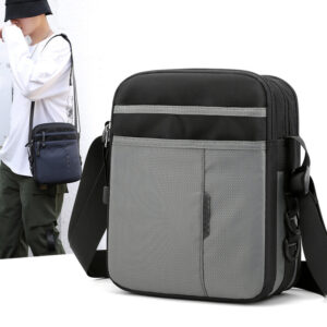 Men’s Oxford Waterproof Messenger Bag, Casual Shoulder Crossbody Bag,Multi-purpose Laptop Bag IPad, Ideal For Travel,