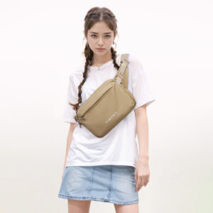 Large Crossbody With 1 Zipper Pocket For Shopping Travel Running Leisure Hands-free Wallet Waist Phone Bag To Carry All