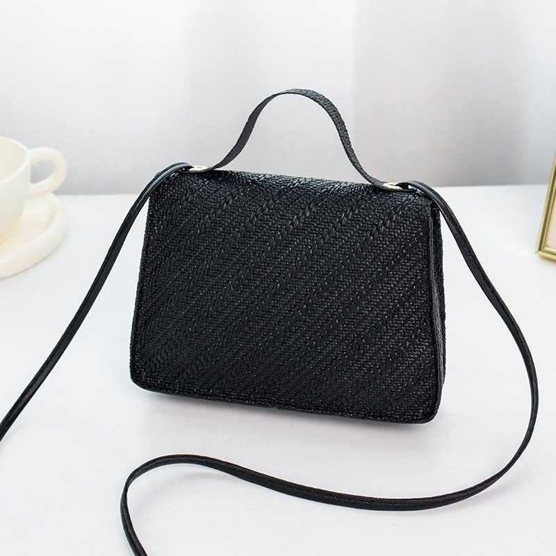 Fashion Embossed For Women Fresh Sweet Drawstring Crossbody Shoulder Small Square Bag - Image 4