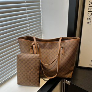 Large Capacity Single Shoulder For Women Commuting Personality Tote New Style Mother-Daughter Trendy Texture Women’s Bag