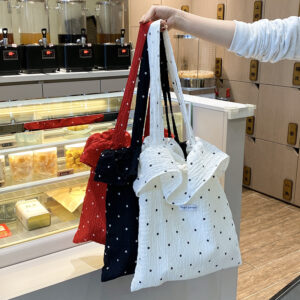 2026 Spring Summer New Mesh Shoulder Fairy Style Ruffle Handbag Women Vacation Chiffon Bag
