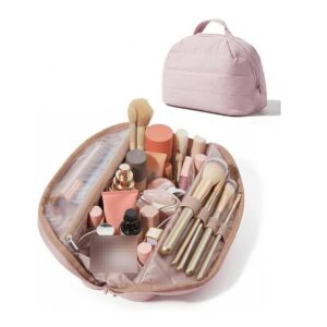 Portable Folding Waterproof Makeup Bag For Women Travel Padded Toiletry Storage Box