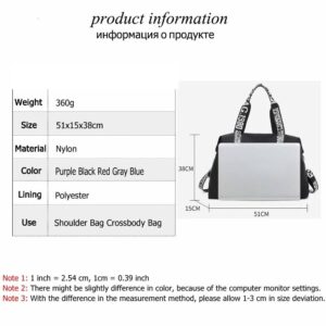 2026 Casual Solid Color Ladies Shoulder Large Capacity Fashion Design Women Handbag High Quality Nylon Women’s Travel