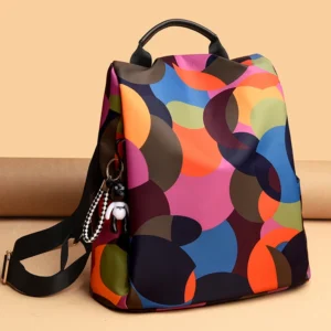 Colour Anti-theft Women Backpack High Quality Designer Travel Waterproof Bagpack Fashion Large Capacity School Book Bag
