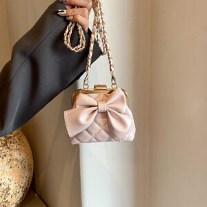 Sweet Cute Mini For Women 2026 Spring New Bowknot Crossbody High-end Earphone Lipstick Bag
