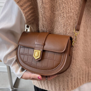 Trendy Women’s 2026 Spring Summer New Fashion Saddle Casual Versatile Retro Shoulder Crossbody Bag