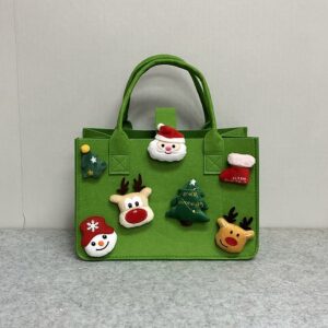 Christmas Candy Felt Tote Apple Box Handbag High-grade Bag Sale Gift