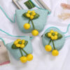 Sky Blue Ball Flower Yellow