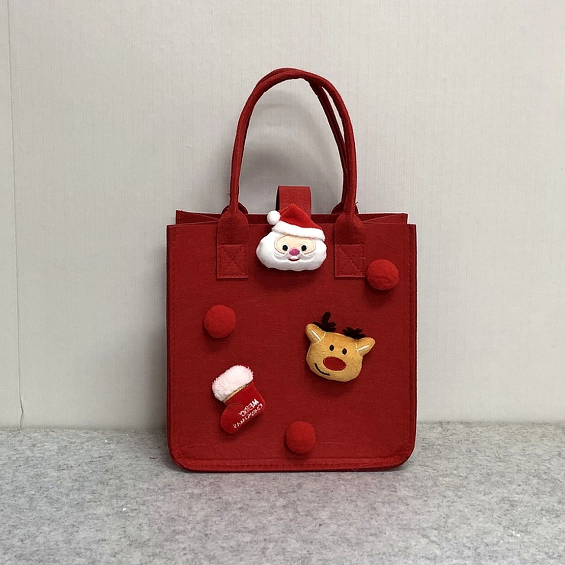 Christmas Candy Felt Tote Apple Box Handbag High-grade Bag Sale Gift - Image 5