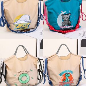 Summer New Embroidered Large Capacity Handbag For Women Simple Commuter Versatile Niche Shopping Shoulder Bag