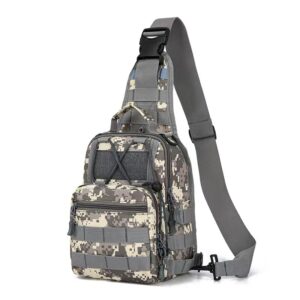 Cross-border Tactical Multifunctional Men’s Outdoor Sports Mountaineering Crossbody Camouflage Oxford Cloth Breast Bag