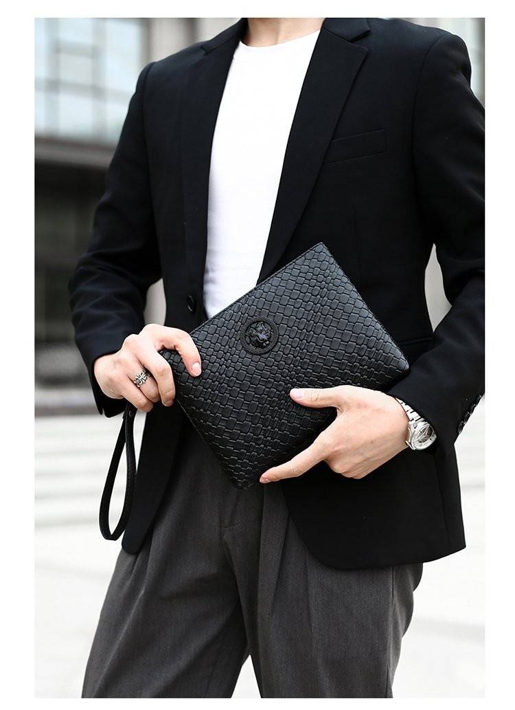 New Business Men's Hand Personality Tiger Head Multi-layer Mobile Phone Key Bag - Image 13