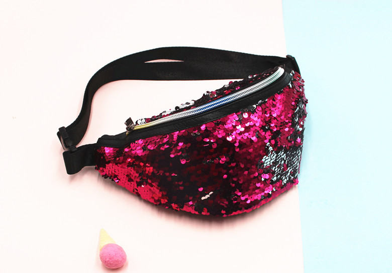 New Women's Mermaid Waist Fashion Sports Shoulder Crossbody Sequin Bag For Women - Image 7