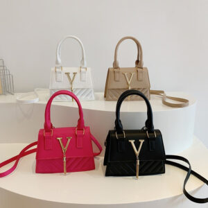 New Women’s Casual PU Leather Square Handbag Stylish Simple Crossbody Bag For Ladies