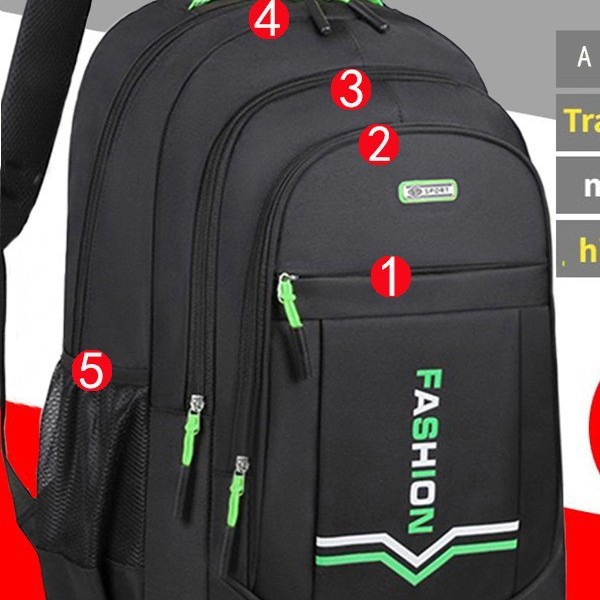 Bag Male Junior High Large Capacity Backpack Trend Female College Primary School Students - Image 4