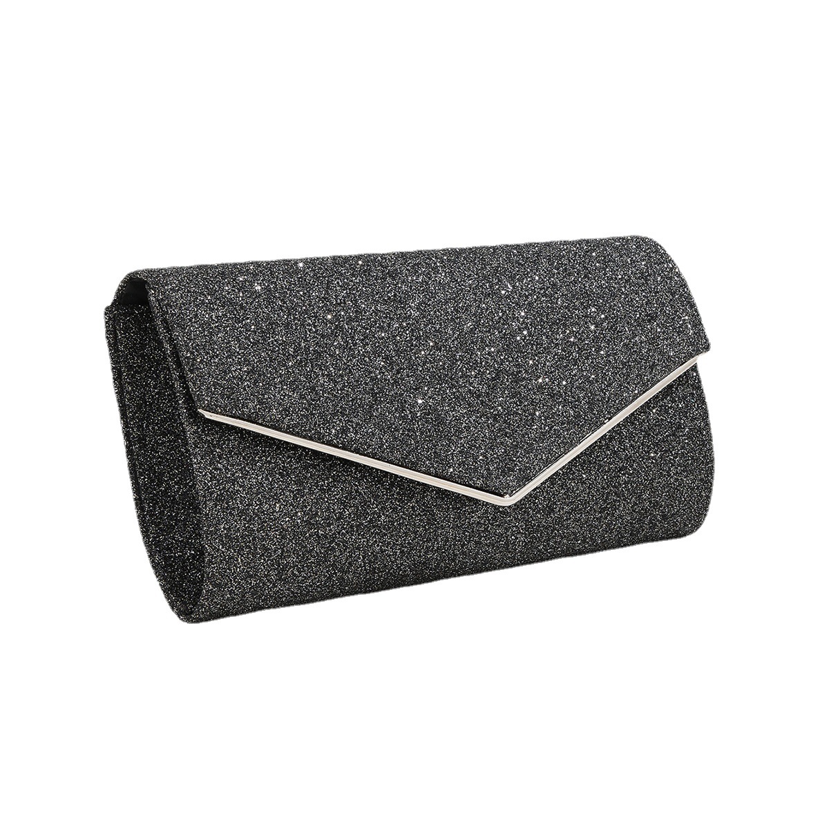New Shiny Metal 70% Off Clutch Shoulder Crossbody Dress Evening Bag - Image 5