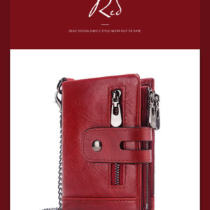 Explosive top layer cattle pickup bag three fold money clip rfid men’s short leather wallet