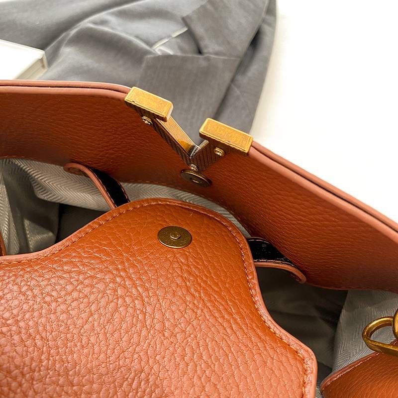 Fashion Trendy Women's Handbag, One-shoulder, Cross-body, Business Commuting, With Scarf - Image 7