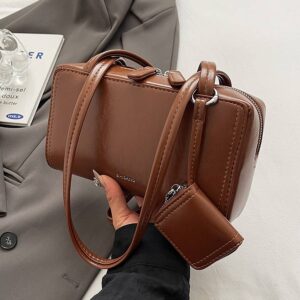 Korean-style Underarm Fashion Bag, Large-capacity, Minimalist And Versatile Bowling Bag Design, Perfect For Casual