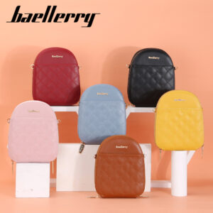 Baellerry Ladies Messenger Large Capacity Double Zipper Embroidered Women’s Fashionable New Mobile Phone Bag Women