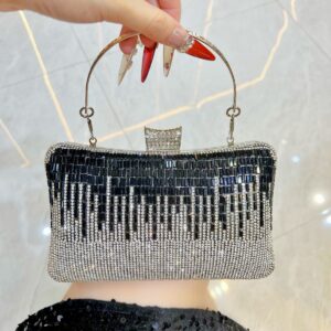 New Rhinestone Clutch For Women Socialite Evening Dress Party Single Shoulder Crossbody Bag Handbag