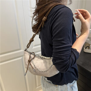 Cross-Border Casual Summer Small For Women 2026 New Simple Canvas Crossbody Single Shoulder Tote Bucket Bag