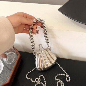 High-End Mini Pearl Chain Handbag For Women 2026 New Niche Design Fashion Shoulder Shell Bag