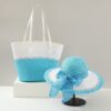 Colorful bag set sky blue and