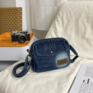 2026 High Quality Trendy Single Shoulder Underarm Denim Cloth Bag, Women’s Versatile Lightweight Small Square Bag