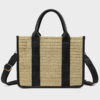 Black straw-woven fabric