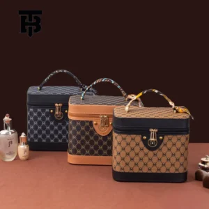 TB BHULAMTE Free Shipping New Designer Women’s 2026 Retro Large Capacity Bag Multi Functional Makeup Storage Box