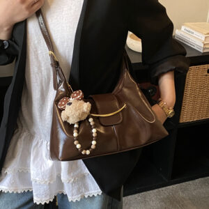 New Large-capacity Commuter Crossbody High-end Shoulder Unique Design Niche Tote Bag, Versatile Handbag