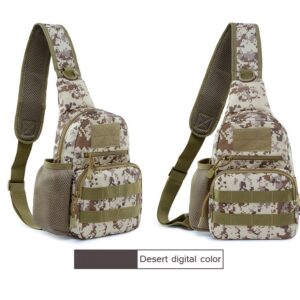 Men’s Casual Cycling Single Shoulder Army Camouflage Sports Outdoor Tactical Chest Crossbody Bag