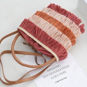 Women’s Bags New Woven Straw Female Niche Design Shoulder Messenger Summer High End Handbag Ladies Bag