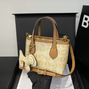 New Women’s Handbag Versatile Crossbody Bag Stylish Tote For Commuter High End Monogram Pattern Business