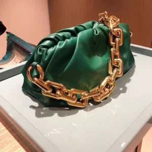 2026 New Handheld Shoulder Bag With Thick Chain And Wrinkled Cloud Pattern Crossbody Bags For Women Designer Handbag