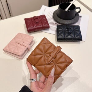 Women’s Bags New Urban Simple Solid Color Fashion PU Coin Purse Ladies Wallet Short