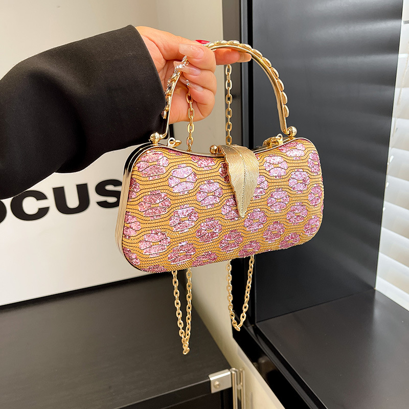 Handbag Trendy Crossbody Party Fashion Shoulder Chain Lock Women's Bag - Image 8