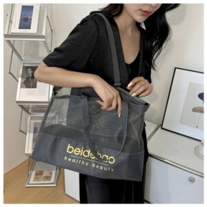 2026 Summer New Mesh Large Capacity Shoulder Ins Korean Trendy Personality Fashion Handbag Tote Bag For Women